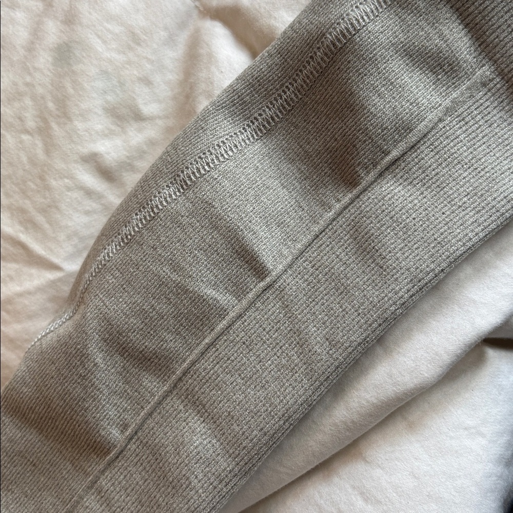 Free People Movement ribbed pull on stretchy light grey legging pants xs/s - Picture 8 of 10
